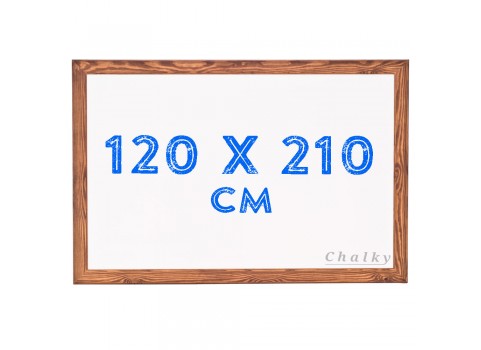 Chalky Beyaz Yazı Tahtası Ahşap Çerçeveli 120x210 cm